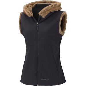 Marmot Furlong Soft Shell Faux Fur Vest Women’s Size L